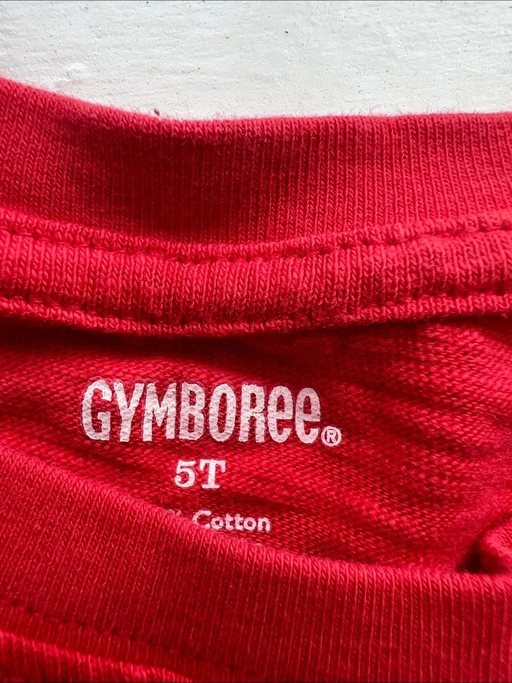 Gymboree Red Short-Sleeve Pocket Tee